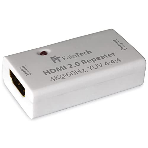 Feintech Vmr00100 Ripetitore Segnale Hdmi 2.0 4K 60Hz Hdr, Portata 50 M, Bianco