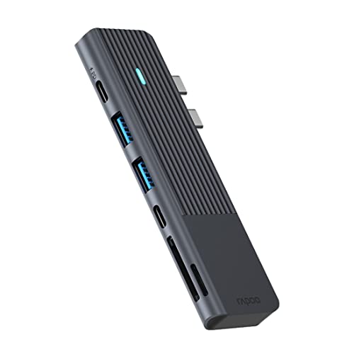 Rapoo Usb-C Multiport Adapter 7-In-2, Grey