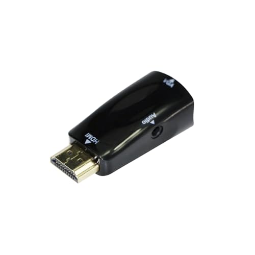 A-Hdmi Gembird-Adattatore Vga-02-Cavo Video Adattatori Cavo Video Hdmi, Vga D-Sub, Maschile O Femminile, Nero, 3,5 Mm (1/8 "") "