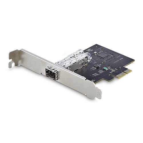 Startech.Com Scheda Di Rete Sfp Gbe A 1 Porta, Pcie 2.1 X1, Intel I210-Is, Controller 1000Base Rame/Fibra Ottica, Nic Gigabit Ethernet, Backplane Desk