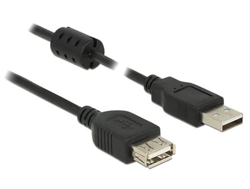 Delock 3M, 2Xusb 2.0-A Cavo Usb Usb A Nero