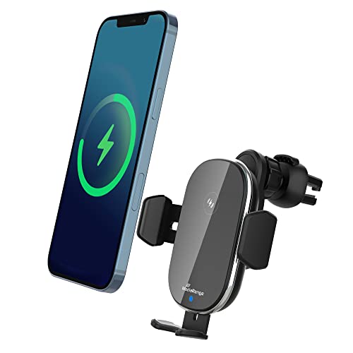 Mediarange Stazione Di Ricarica Rapida Induttiva Per Auto, Con Funzione Di Ricarica Per Ricarica Wireless, Ricarica Rapida Qi Da 15 W, Caricatore Wire