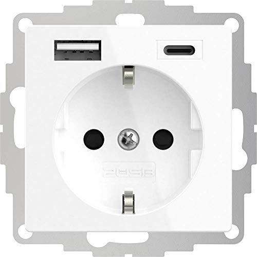 2Usb Easycharge Plugin Mobiles 12W 2.4A Usb- Steckerladegerät Mit Integriertem Handyhalter/Handyablage (White/Grey)