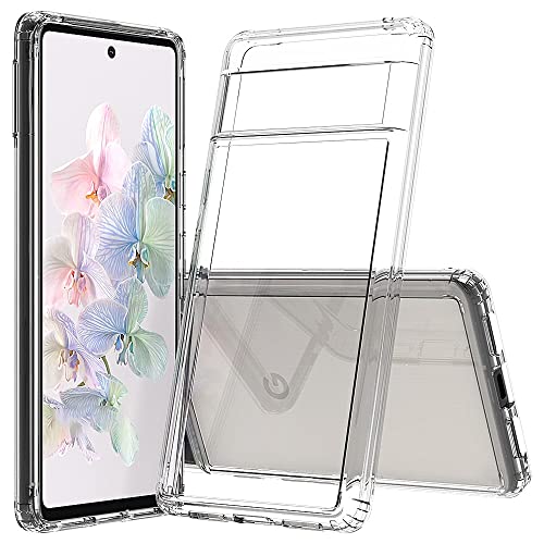 Jt Berlin Pankow-Clear Custodia Protettiva Per Google Pixel 7 Trasparente (Telaio In Tpu Antiurto, Retro In Vetro Acrilico Antigraffio, Rivestimento A