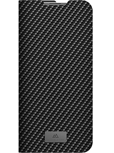 Black Rock - Custodia Booklet Flex Carbon Adatta Per Samsung Galaxy S23 5G I, Funzione Di Supporto, Chiusura Magnetica, Cover (Nero)