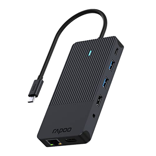 Dock Rapoo Usb-C Multiport Adapter 12-In-1, Grey