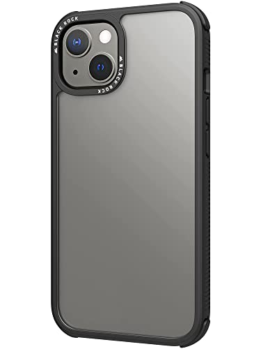 Black Rock - Robusta Custodia Trasparente Adatta Per Apple Iphone 13 I Custodia Trasparente (Nero)