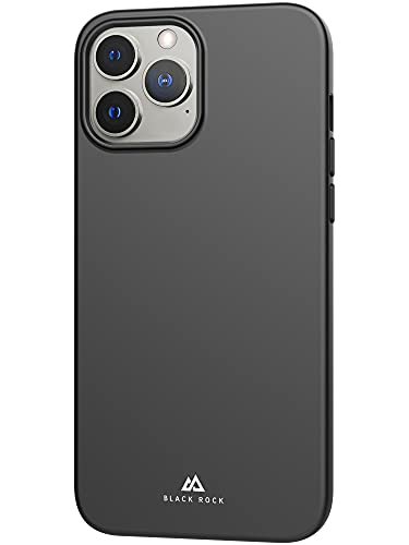 Black Rock - Custodia In Silicone Per Apple Iphone 13 Pro Max I, Sottile, Antiscivolo (Nero)
