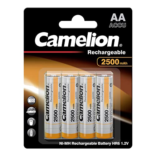 Camelion Batteria Ni-Mh R6 (Aa, 2500Mah, Storage Box Per 4 Batterie, 4-Pack)
