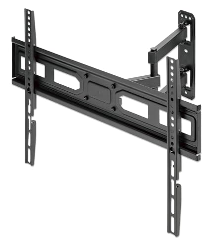 Manhattan Supporto Da Parete Per Tv Da 37" A 70" E Fino A 35 Kg, Full Motion (Completamente Mobile), Regolabile Orizzontalmente Dopo Il Montaggio, Ner
