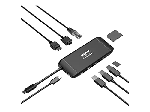 Port Connect Docking Station 4K Usb-C 100W Per 7 Dispositivi Nero