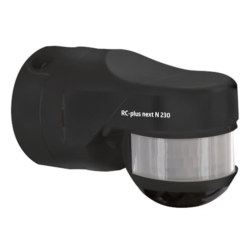 Rilevatore Di Movimento Rc-Plus Next N 230 Con Area Di Rilevamento Di 230° E Protezione Antintrusione - Versione Aggiornata (Nero)