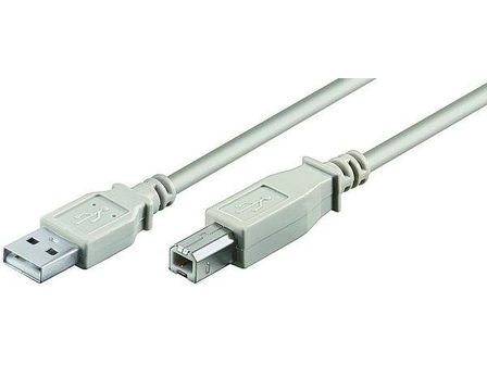 Goobay 50953 Cavo Hi-Speed Usb 2.0, Grigio, Tipo B, Cu, 1.8M Lunghezza