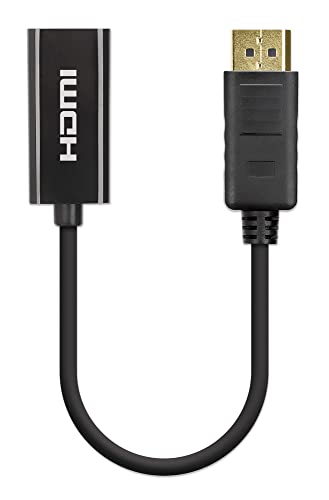 Manhattan Adattatore Attivo Displayport A Hdmi 4K @ 60Hz Nero