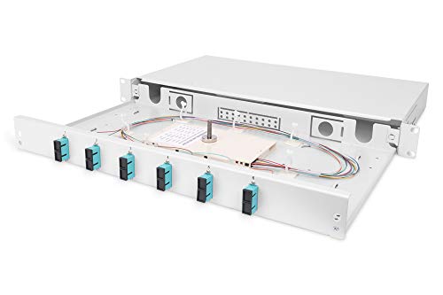Digitus Dn963203 Pannello Estraibile 19" Per Fibra Ottica Con 6 Connettori Sc Duplex Om3