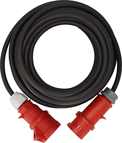 Brennenstuhl Cee - Cavo Prolunga Con Inverter Di Fase Ip44 (Cavo Da 10 M, H07Rn-F 5G4.0, 5 Pin Con Inverter Di Fase Cee E Accoppiamento, Per Uso Ester