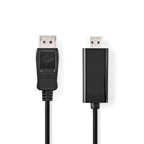 Nedis Cavo Displayport | Spina Displayport | Spina Hdmi™ | 4K @30Hz | Nichelato | 3.00 M | Rotondo | Pvc | Nero | Scatola