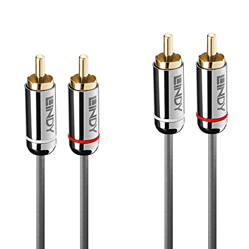 Lindy Cable De Doble Rca, Linea Cromo, 1M