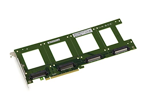 Kalea-Informatique Scheda Pcie X16 Pcie 3.0 Per 4 Ssd Pcie Nvme U.2 U2 A 68 Pin Sff-8639. Montaggio Diretto Sulla Scheda Senza Cavi.
