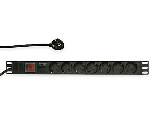 Logilink Nwsz Steckdosenleiste 19" 7X Mit Überspannungsschutz Und Schalter