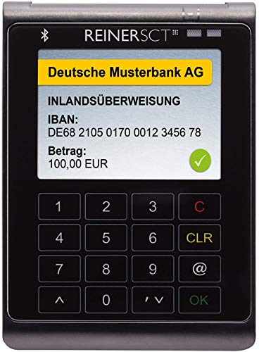 Reiner Sct Cyberjack Wave Bluetooth Touch Pin-Pad + Akku. Für Notebook, Smartphone + Tablet