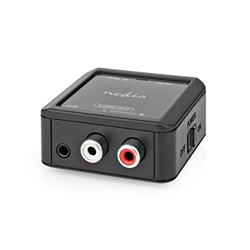 Nedis | Digital Audio Converter | 1-Way | Connection Input: Hdmi™ Input | Connection Output: 2X (2X Rca Female) / 3,5 Mm | Earc | Automatic | Anthraci