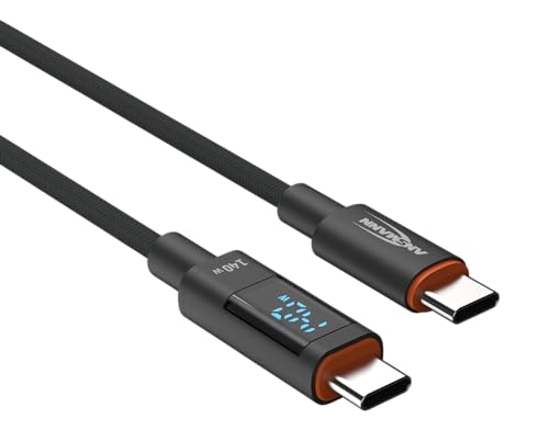 Ansmann Cavo Di Ricarica 60 Cm Usb Tipo C Per La Ricarica Rapida Di Smartphone, Tablet, Laptop, Ecc. Con Potenza Di Uscita Fino A 140 W/Cavo Di Alta Q