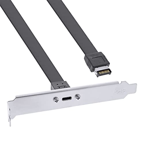Inline® Pannello Frontale Usb Tipo C A Usb 3.1 Key-A Interno, 0,5 M