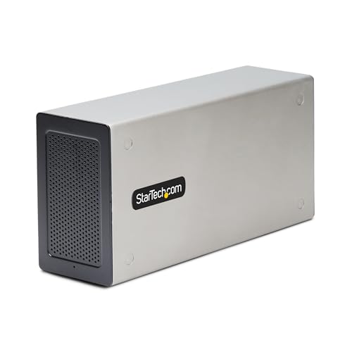 Startech.Com Chassis Thunderbolt 3 Pcie, Enclosure Esterna Con Doppi Slot Pci Express, Box Pcie Per Laptop/Desktop, 8K/4K Tramite Tb3/Dp 1.4, Per Sche