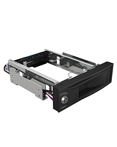 Icy Box - Alloggiamento Per Disco Rigido Da 3,5", Alloggiamento Da 5,25", Interruttore Di Alimentazione, Serratura, Hot Swap, Status Led, Sata Iii, Co