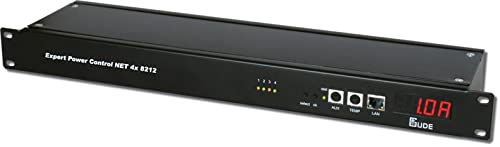 Gude 8212 Epc Net 4X C13 Pdu Per La Misurazione Della Corrente Tcp/Ip, Connessioni Posteriori Nero