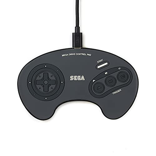 Numskull - Caricatore Wireless Ufficiale Sega Mega Drive Controller – Compatibile Con Apple Iphone 11/11 Pro, Samsung S21