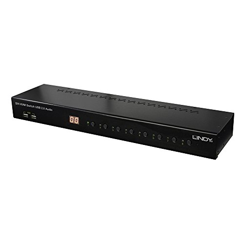 Lindy 39317 Switch Kvm Pro Dvi, Usb 2.0 E Audio, 8 Porte