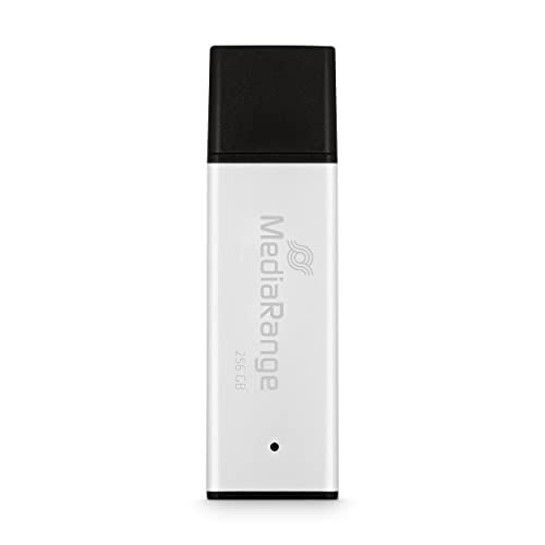 Mediarange Chiavetta Usb 3.0 Ad Alte Prestazioni Da 256 Gb, Mini Usb Flash Drive Con Alloggiamento In Alluminio Di Alta Qualità, Espansione Di Memoria