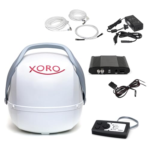 Xoro Mpa 38 Completamente Automatica Mobile Antenna Satellitare, Lnb (Twin) Bianco