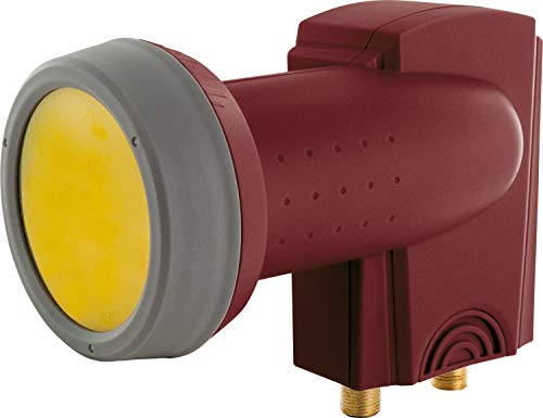Schwaiger Estremamente Resistente Al Calore, Protegge Dal Sole Twin-Lnb, Colore Rosso