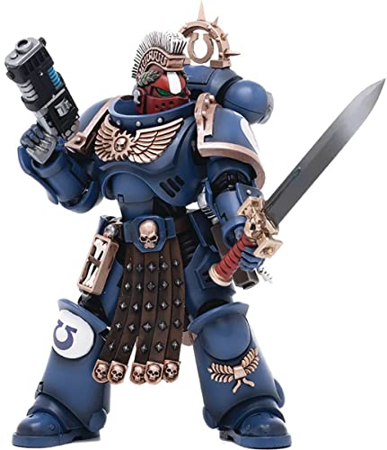 Bloomage Joytoy Tech - Joytoy Warhammer 40,000 - Ultramarines Veteran Sergeant Icastus 1/18 Action Figure (Net)