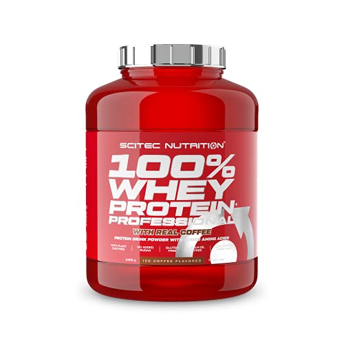 Scitec Nutrition 100% Whey Protein Professional Con Aminoacidi Chiave Extra E Enzimi Digestivi, Senza Glutine, 2.35 Kg, Ice Coffee