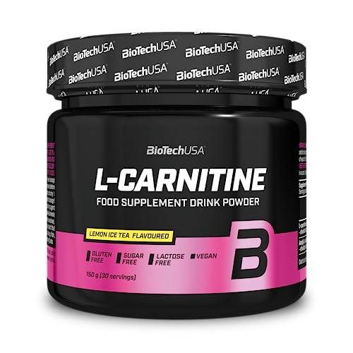 Biotechusa L-Carnitina Drink Powder | 2.000Mg/Serving | Vegan, Senza Glutine, Senza Zucchero | Aumenta Il Metabolismo E L'Energia, 150 G, Tè Freddo Al