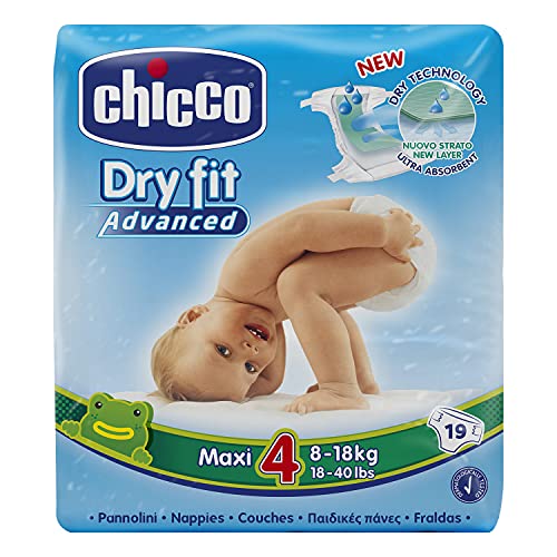 Chicco Dry Fit Advance Pannolino Maxi, Taglia 4, 19 Pezzi