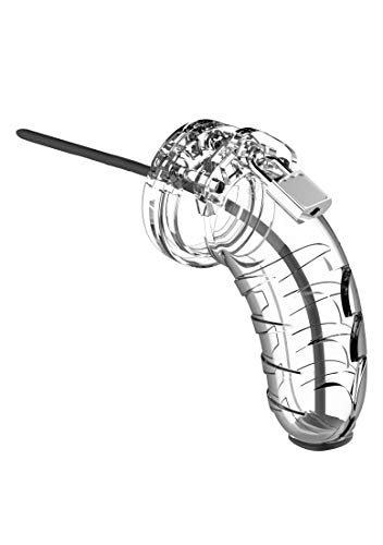 Shots Mancage - Model 16 Chastity Cage With Silicone Urethal Sounding 4.5"