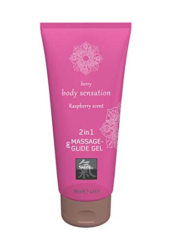 Shiatsu Massage- & Glide Gel 2 In 1 - Lampone - 260 G