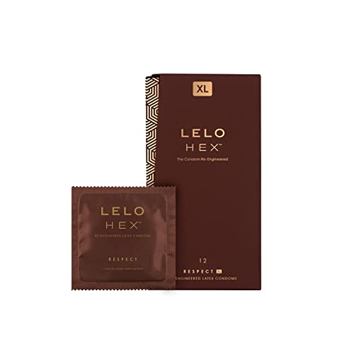 Lelo Hex Respect, Raffinati Preservativi Xl Con Innovativa Struttura Esagonale, Profilattici Sottili E Robusti In Lattice, Lubrificati, Confezione Da