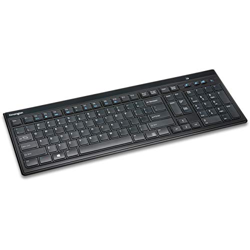 Kensington K72344Uk Tastiera Wireless Advancefit Slim Di Dimensioni Standard, Connessione Usb, Compatibile Con Windows E Mac, Nero