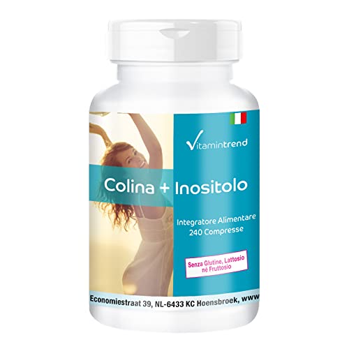Colina E Inositolo - 240 Compresse - Per 8 Mesi - Vegan | Vitamintrend®