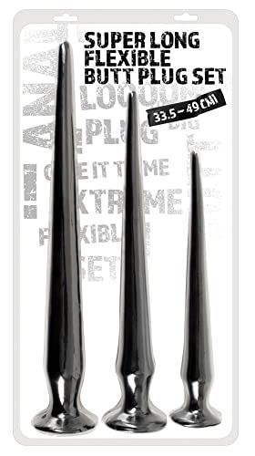 You2Toys Set Di Plug Anali Super Lunghi Neri Nero