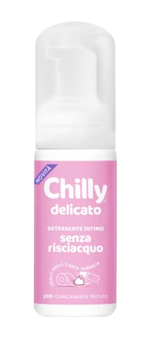 Chilly Senza Risciacquo, Detergente Intimo Senza Risciacquo Delicato, Da Usare Fuori Casa Sulla Carta Igienica, Formula In Mousse A Ph5, Clinicamente