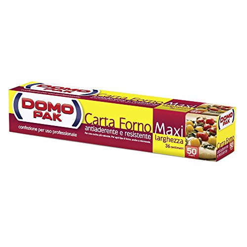 Domopak Carta Forno Maxi Larghezza Antiaderente E Resistente, 50 Metri