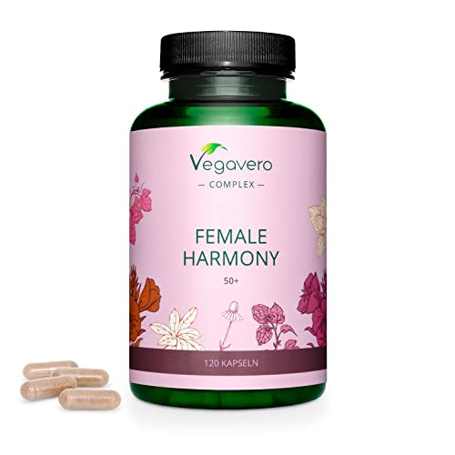 Menopausa Vegavero® | 120 Capsule | Senza Ormoni E Senza Soia | 100% Naturale: Con Enotera, Melissa, Camomilla E Salvia | Vegan