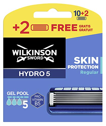 Wilkinson Hydro 5 Skin Protect Regular - Lame Per Rasoio Da Uomo, 12 Pezzi